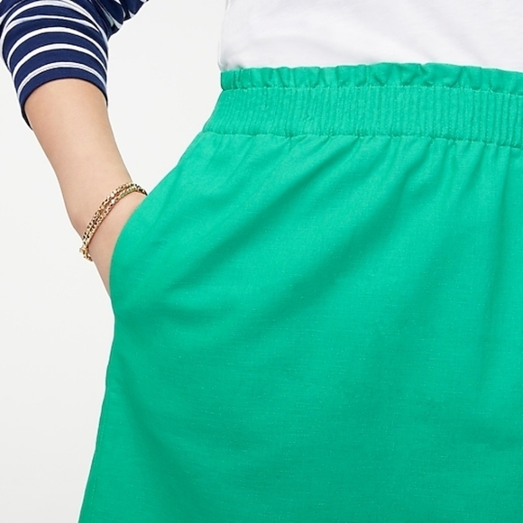 J. Crew Linen-cotton city skirt Size 4 - Picture 3 of 13